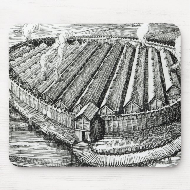 Mousepad Reconstrução de uma vila da idade do ferro em (Frente)