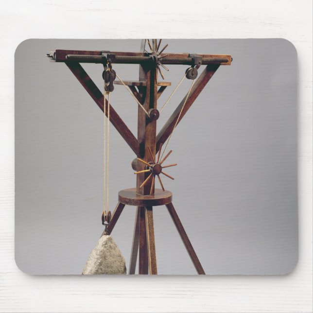 Mousepad Reconstrução do design de da Vinci (Frente)