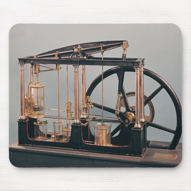 Mousepad Reconstrução do motor de vapor de James Watt (Frente)