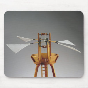 Mousepad Reconstrução modelo do design de da Vinci