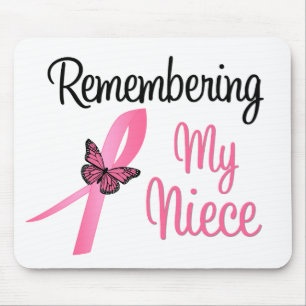 Mousepad Recordando minha sobrinha - consciência do cancro