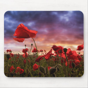 Mousepad Recordando o campo de das papoilas
