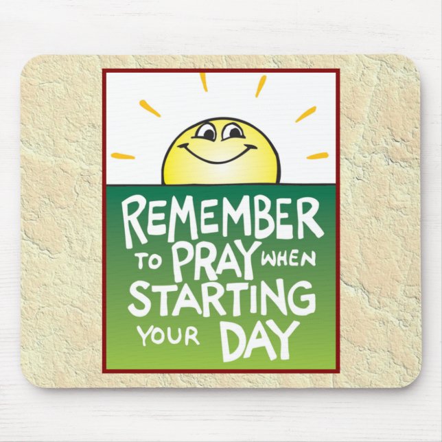 Mousepad Recorde Pray diário (Frente)
