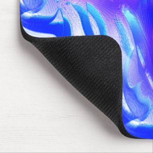 Mousepad Recortes azuis com entalhes digitais em textura ro