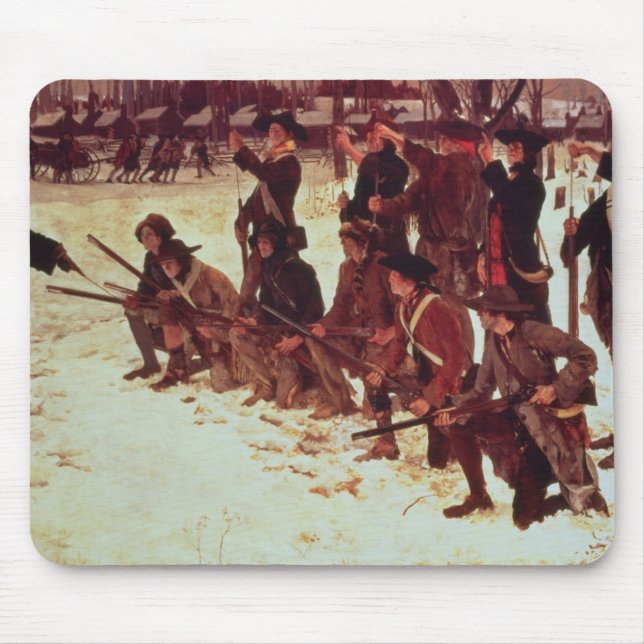 Mousepad Recrutas de furo do americano do Baron von Steuben (Frente)