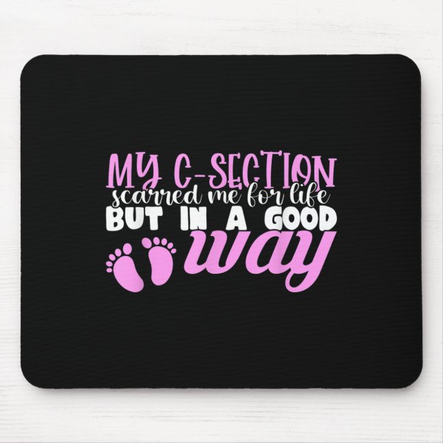 Mousepad Recuperação de Cesariana Nova Mãe de Menina Q (Frente)