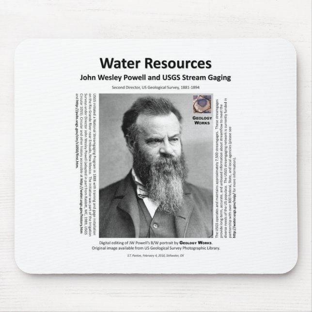 Mousepad Recursos hídricos II - John Wesley Powell (Frente)