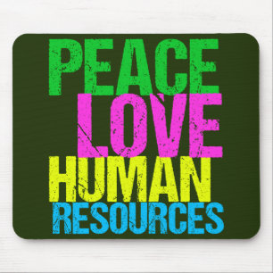 Mousepad Recursos humanos do amor da paz