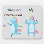 Mousepad Recursos Humanos HR Unicorn Funny Gift<br><div class="desc">Este design foi criado através da arte digital. Pode ser personalizado na área fornecer ou personalizar escolhendo o clique para personalizar mais opções e alterando o nome, as iniciais ou as palavras. Você também pode alterar a cor e o estilo do texto ou excluir o texto de um design de...</div>