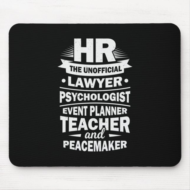 Mousepad Recursos humanos orgulhosos (Frente)