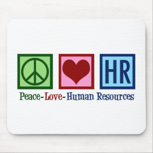 Mousepad Recursos Humanos Paz Amor HR