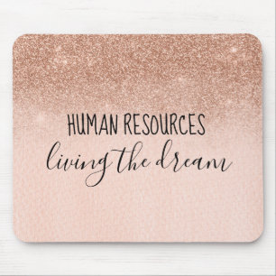 Mousepad Recursos Humanos Vivendo o Sonho Humor de Escritór