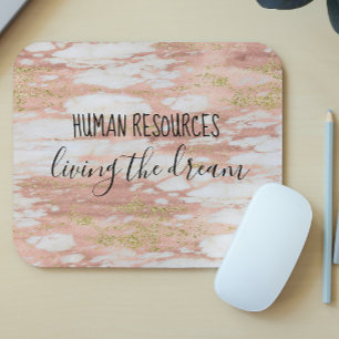 Mousepad Recursos Humanos Vivos do Escritório de Sonhos Tra