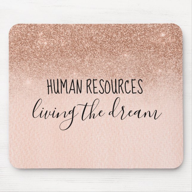 Mousepad Recursos Humanos Vivos do Escritório de Sonhos Tra (Frente)