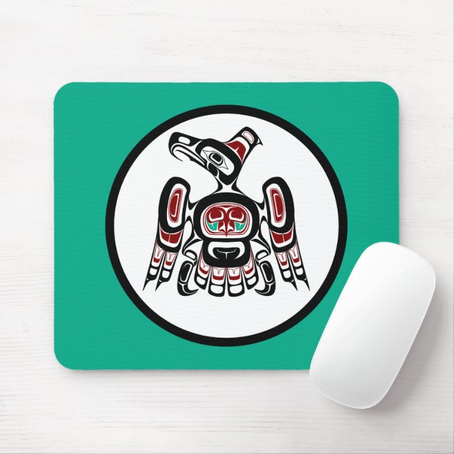 Mousepad Red Black Kaigani Thunderbird Americano (Com mouse)