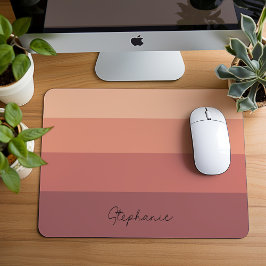 Mousepad Red Clay Strike Design Minimalista Com Nome
