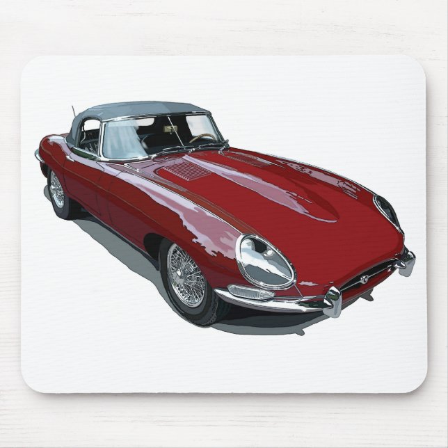 Mousepad Red E Type Roadster (Frente)