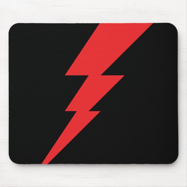 Mousepad Red Flash Lightning Bolt (Frente)