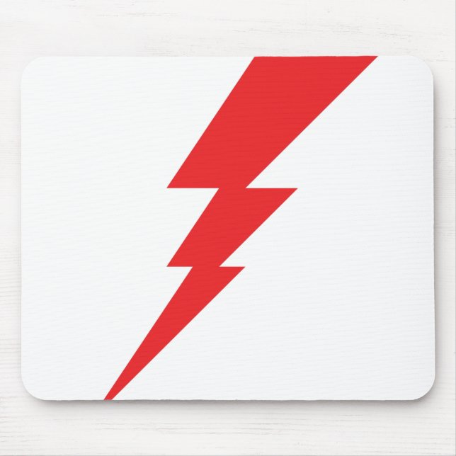 Mousepad Red Flash Lightning Bolt (Frente)