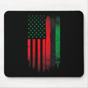 Mousepad Red Green Black History American African Flag