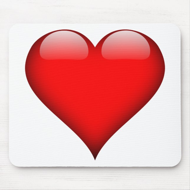 Mousepad Red Heart Love (Frente)