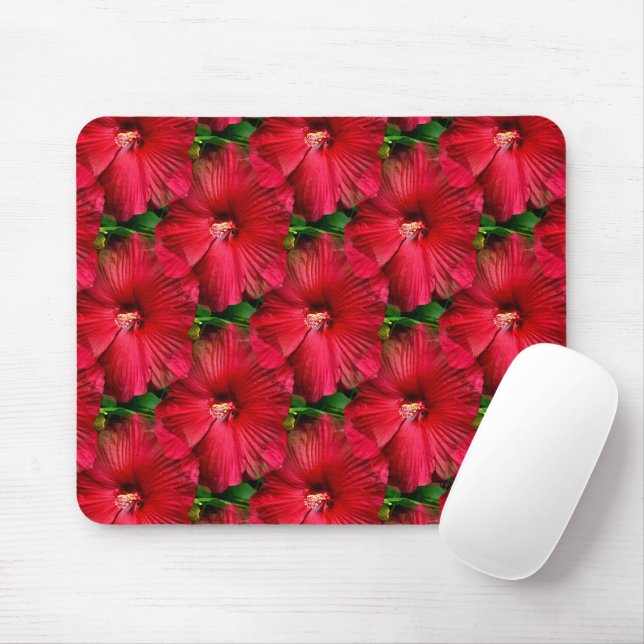 Mousepad Red Hibiscus....... (Com mouse)