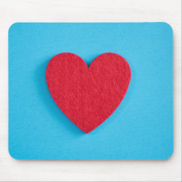 Mousepad Red Love Heart