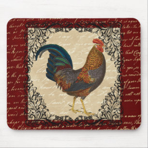 Mousepad Red Rooster Vintage