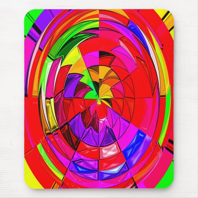 Mousepad Red Space Candy Art (Frente)
