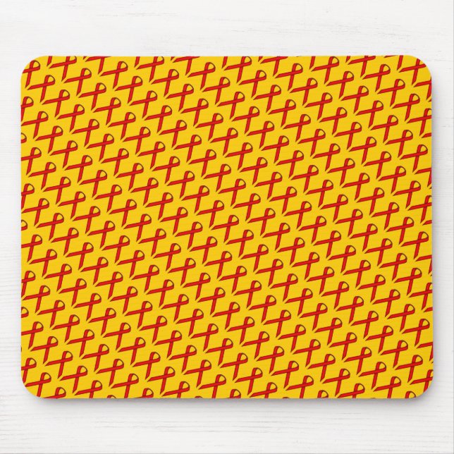 Mousepad Red Standard Ribbon por Kenneth Yoncich (Frente)