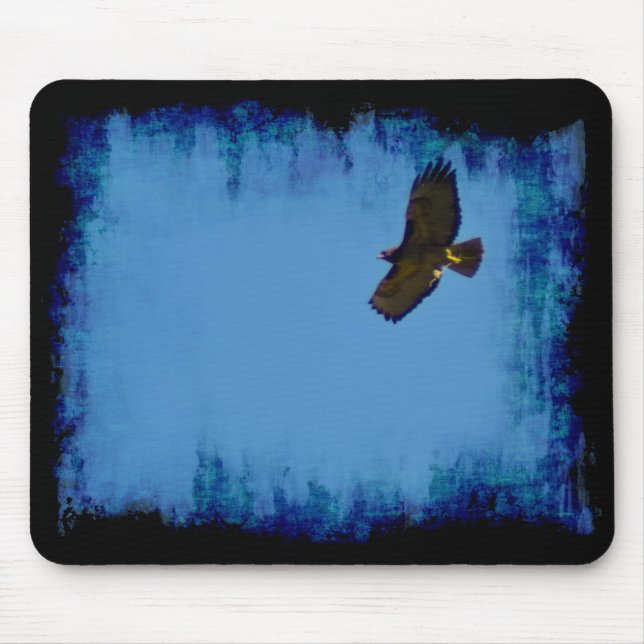 Mousepad Red Tailed Hawk em Voo (Frente)