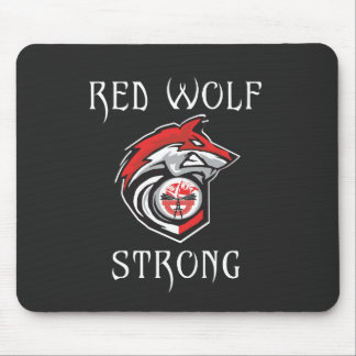 Mousepad Red Wolf Strong