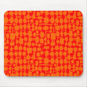 Mousepad Rede abstrato - Laranja no Red FF0000