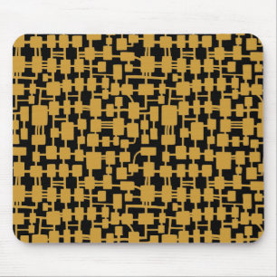 Mousepad Rede Abstrato - Ouro marrom em preto