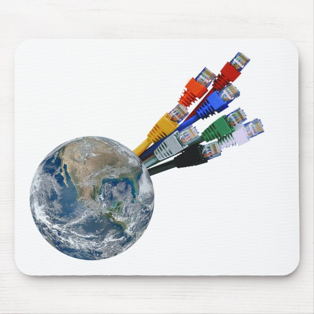 Mousepad Rede Ethernet conectada à Terra (Frente)