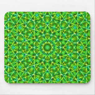 Mousepad Rede Verde Kaleidoscópio
