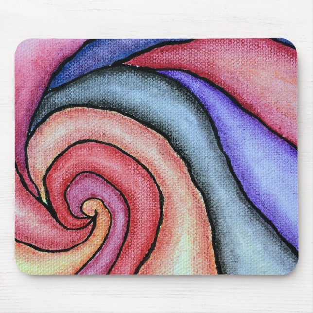 Mousepad Redemoinho de Aquarela (Frente)