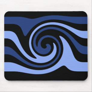 Mousepad Redemoinho do preto azul