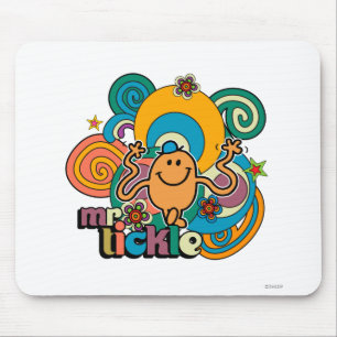 Mousepad Redemoinhos psicadélicos, estrelas, & flores do