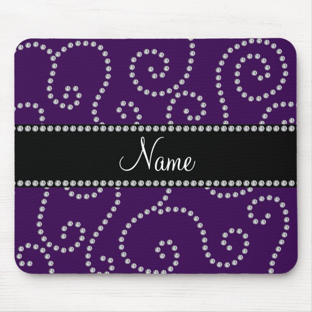 Mousepad Redemoinhos roxos conhecidos personalizados do (Frente)