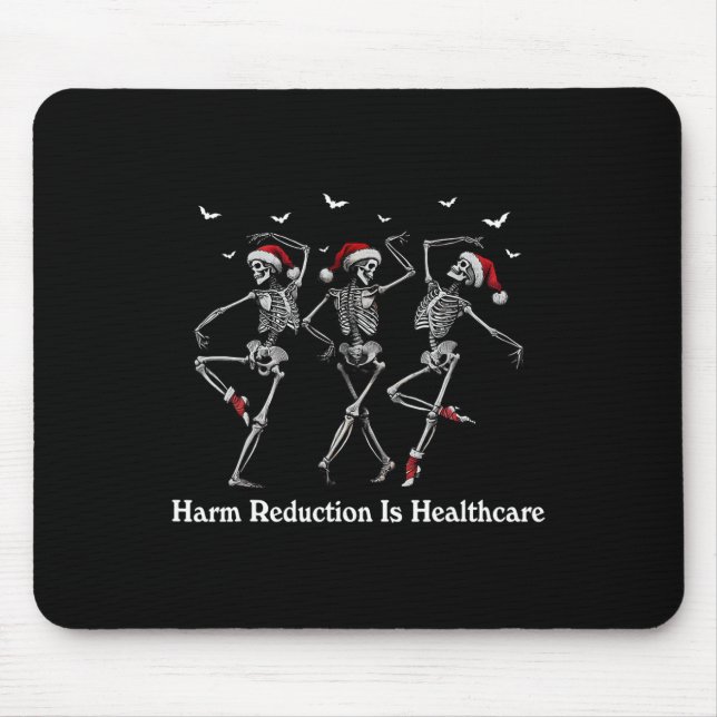 Mousepad Redução de Danos Esqueleto Dançando Sobredosagem d (Frente)