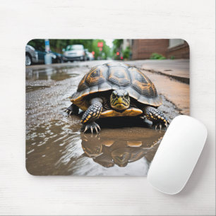 Mousepad Reflexão Da Tartaruga Em Poço
