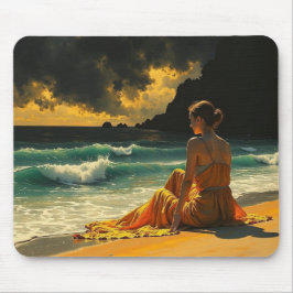 Mousepad Reflexão Noturna na Costa