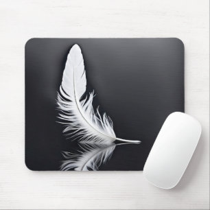 Mousepad Reflexão sobre a pena branca