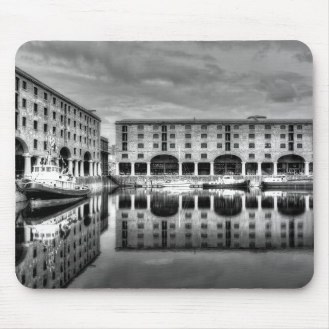 Mousepad Reflexões de Albert Dock Liverpool (Frente)