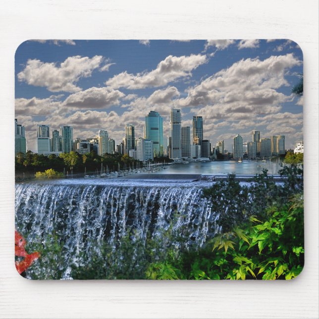 Mousepad REFLEXÕES de cachoeiras do rio da onça Brisbane (Frente)