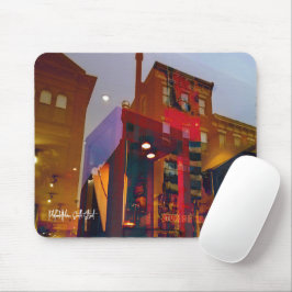 Mousepad Reflexões vermelhos nas ruas de Filadélfia