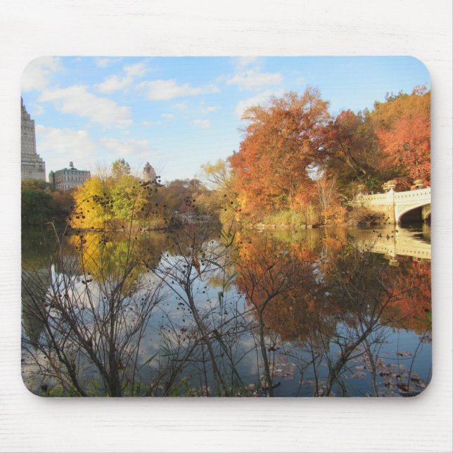 Mousepad Reflexos do Central Park no Outono (Frente)