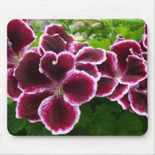 Mousepad Regal Geranium Flores Elegantes Maroon Floral Lugg