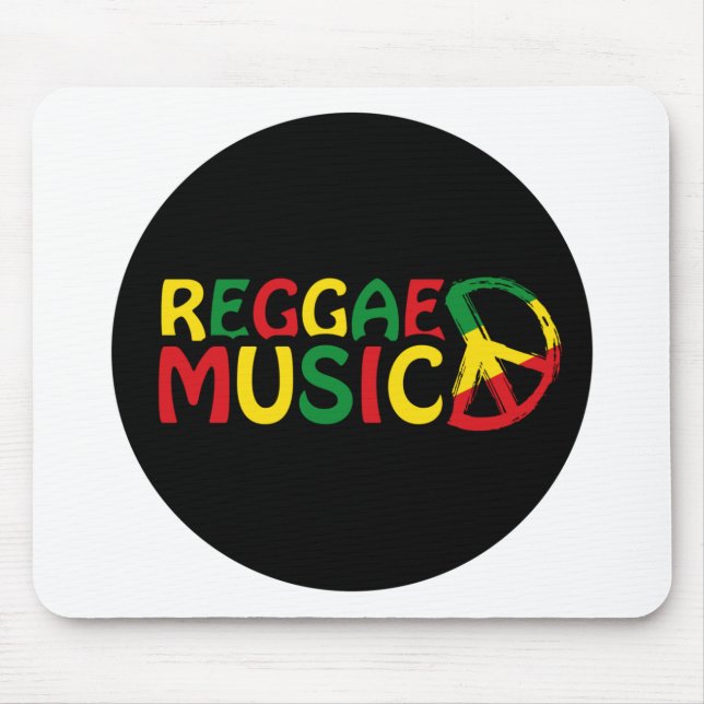 Mousepad Reggae Music design, reggae art (Frente)